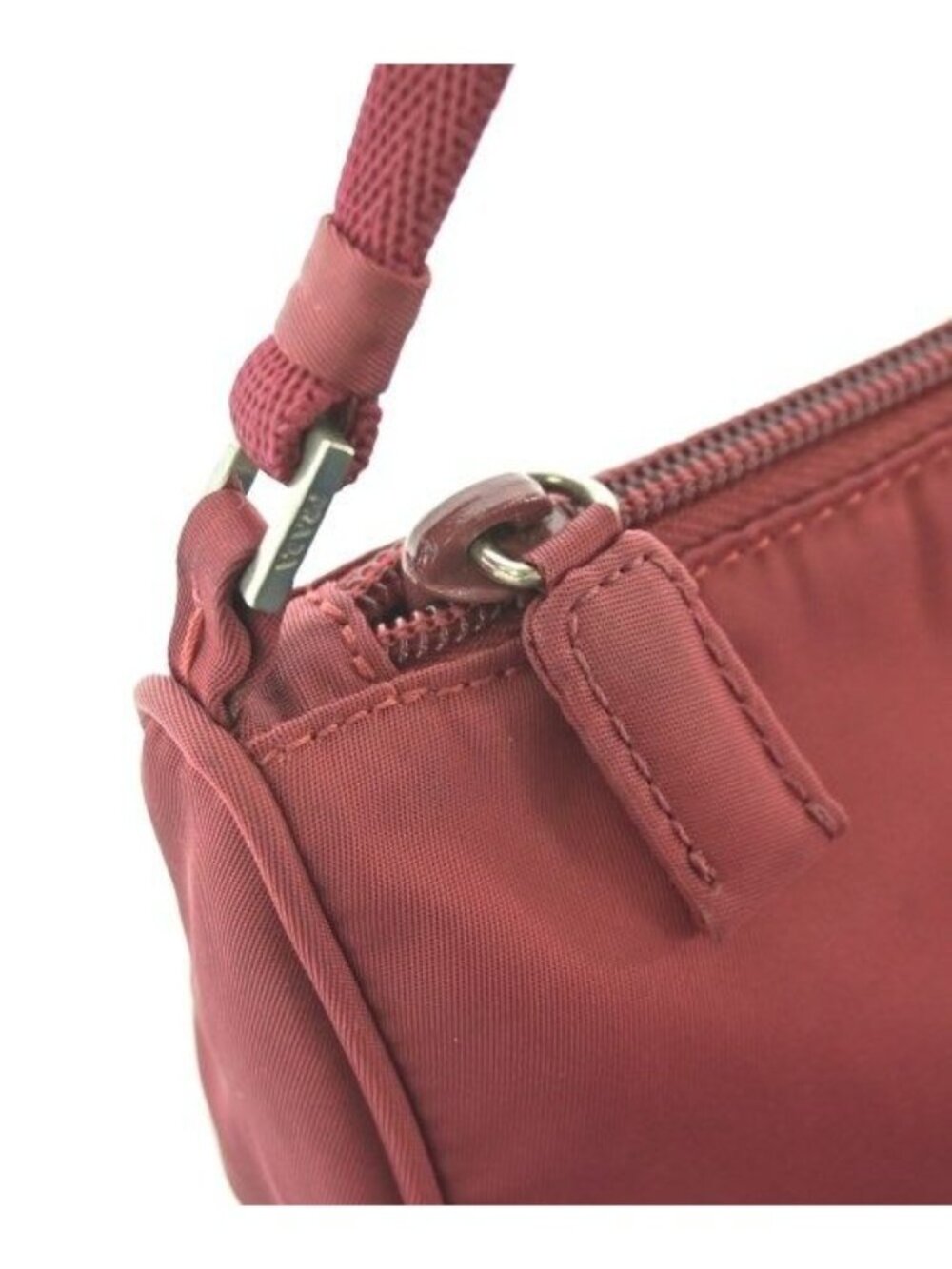 Prada Nylon Handbag Red - Picture 7 of 12